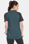 Rosaline Yale University Crop Length Loungewear Top - Blue Bonnet — thumbnail 3